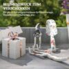 Outsunny Gartenwerkzeug-Set mehrfarbig Metall B/H/L: ca. 7x3x26,5 cm – Bild 4