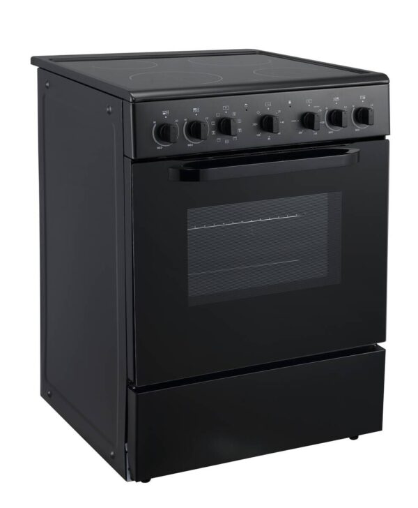 POCOline Standherd 60cm mit Glaskeramikkochfeld EH60GLK65B schwarz B/H/T: ca. 60x83x65 cm – Bild 2