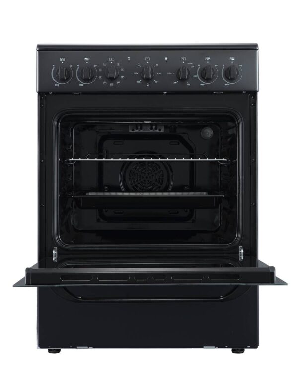 POCOline Standherd 60cm mit Glaskeramikkochfeld EH60GLK65B schwarz B/H/T: ca. 60x83x65 cm – Bild 3