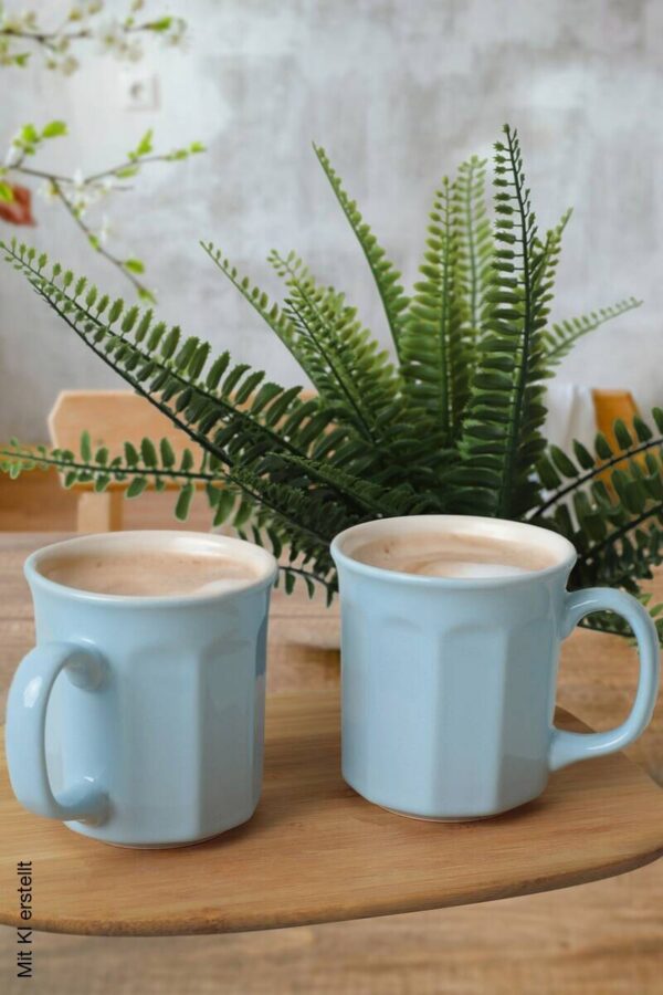HermiaConcept Kaffeebecher 6-tlg. creme Keramik 6 tlg. – Bild 4