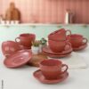 HermiaConcept Teetasse 12-tlg. orange Keramik – Bild 2
