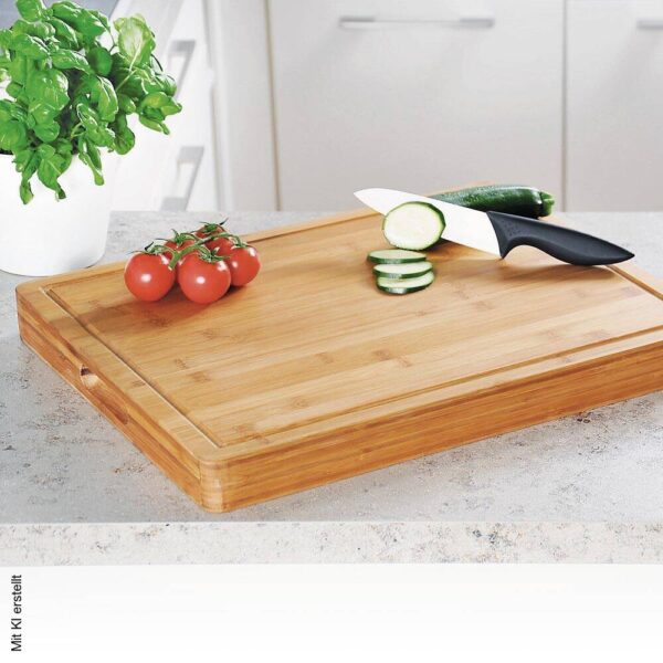 Kesper Tranchierbrett natur Bambus B/H/L: ca. 40x5x50 cm – Bild 5