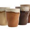 CreaTable Kaffeetassenset Squeezy Mocha braun Steinzeug 4 tlg. – Bild 3
