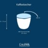 CreaTable Kaffeetassenset Squeezy Mocha braun Steinzeug 4 tlg. – Bild 5