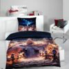 Microfaser Wende Bettwäsche Flanell Multi Polyester B/L: ca. 135x200 cm – Bild 3