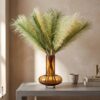 Vase braun Glas H/D: ca. 17,5x13,5 cm – Bild 3