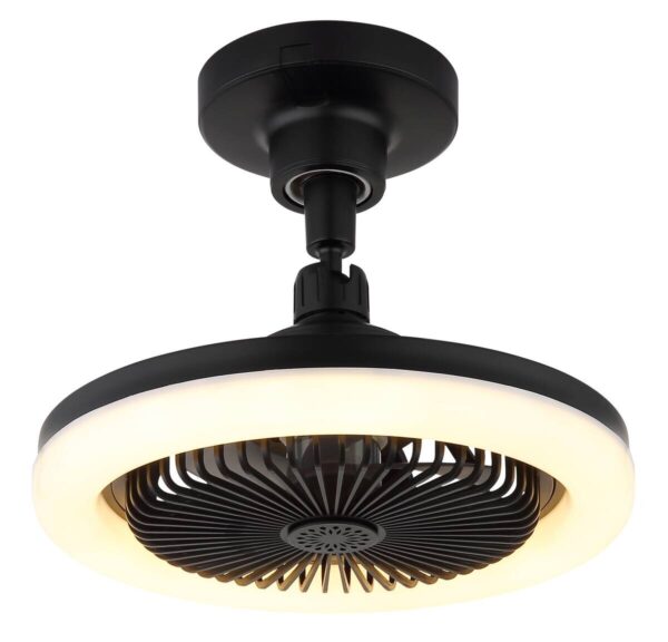 GLOBO Deckenventilator Opal mattschwarz H/D: ca. 21,7x25,8 cm max. 20 W – Bild 2