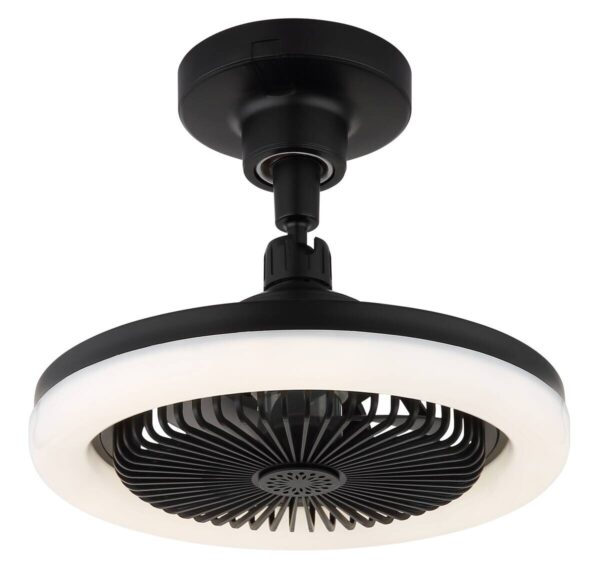 GLOBO Deckenventilator Opal mattschwarz H/D: ca. 21,7x25,8 cm max. 20 W – Bild 3