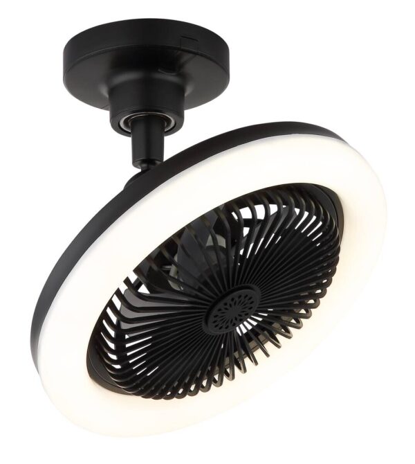 GLOBO Deckenventilator Opal mattschwarz H/D: ca. 21,7x25,8 cm max. 20 W – Bild 4