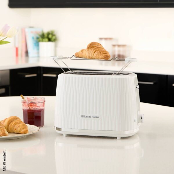 Russell Hobbs Toaster 27370-56 weiß Edelstahl Kunststoff B/H/L: ca. 17,4x19,1x27,8 cm – Bild 2