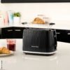 Russell Hobbs Toaster 27370-56 schwarz Kunststoff Edelstahl B/H/L: ca. 17,4x19,1x27,8 cm Russell Hobbs Toaster 27370-56 schwarz Kunststoff Edelstahl B/H/L: ca. 17,4x19,1x27,8 cm – Bild 2