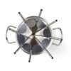 Mauviel 1830 Fondue Set silber Metall B/H/L: ca. 27x20x27 cm – Bild 2