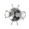 Mauviel 1830 Fondue Set silber Metall B/H/L: ca. 27x20x27 cm – Bild 4