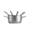 Mauviel 1830 Fondue Set silber Metall B/H/L: ca. 27x20x27 cm – Bild 5