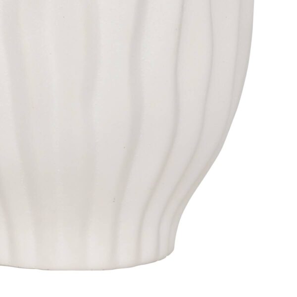 Vase weiß Keramik B/H: ca. 15x22 cm – Bild 2