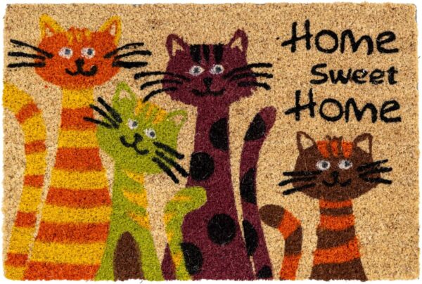 Fußmatte Kokos Cats Multi B/L: ca. 40x60 cm Fußmatte Kokos Cats Multi B/L: ca. 40x60 cm – Bild 3