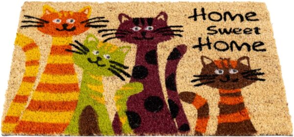 Fußmatte Kokos Cats Multi B/L: ca. 40x60 cm Fußmatte Kokos Cats Multi B/L: ca. 40x60 cm – Bild 4