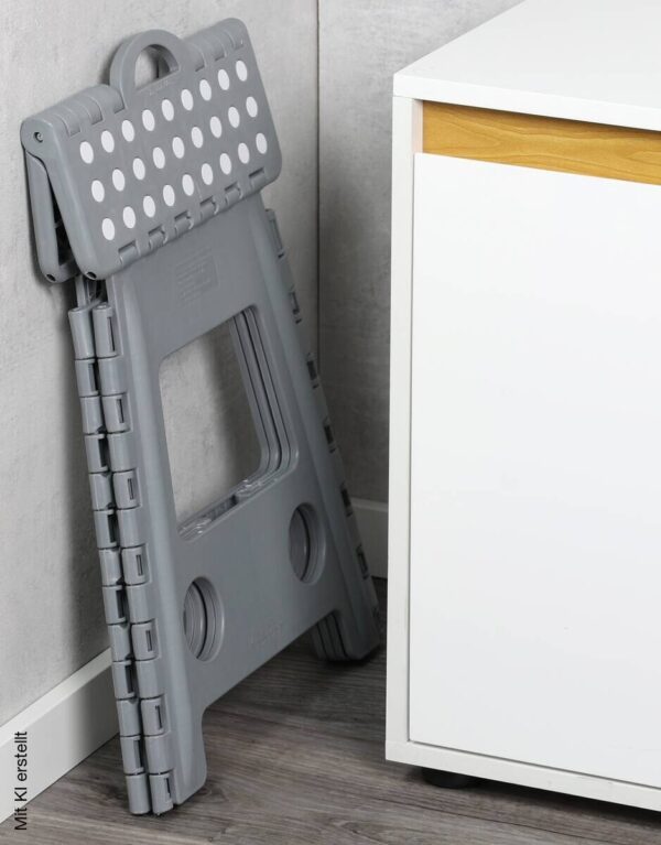 Klapphocker grau B/H/L: ca. 53x4,5x38,5 cm – Bild 3