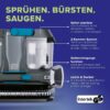 Lichterblitz Staubsauger blau grau Kunststoff B/H/L: ca. 24,5x30,5x37,5 cm – Bild 3
