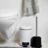 Kosmetikeimer weiß Edelstahl ca. 3 l – Bild 2