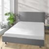 Jersey Spannbetttuch weiß Baumwolle B/H/L: ca. 180x28x200 cm – Bild 2