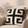 Kissenbezug schwarz Polyester B/L: ca. 43x43 cm – Bild 3