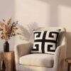 Kissenbezug schwarz Polyester B/L: ca. 43x43 cm – Bild 4