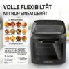GOURMETmaxx Heißluftfritteuse 16409 schwarz Metall B/H/L: ca. 33,7x35,5x44,6 cm ca. 12,5 l – Bild 5