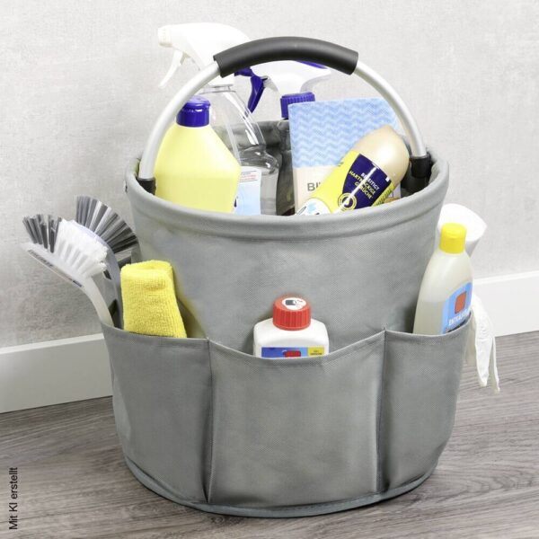 Kesper Universal-Reinigungskorb grau Edelstahl B/H/L: ca. 28x26,5x29 cm Kesper Universal-Reinigungskorb grau Edelstahl B/H/L: ca. 28x26,5x29 cm – Bild 2