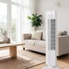 Opviq - Kumtel Standventilator weiß Kunststoff B/H/L: ca. 24,4x74,5x24,4 cm – Bild 4