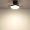 GLOBO LED-Deckenventilator schwarz Rauch transparent H/D: ca. 15,5x38 cm max. 15 W – Bild 3
