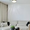 GLOBO LED-Deckenventilator schwarz Rauch transparent H/D: ca. 15,5x38 cm max. 15 W – Bild 4