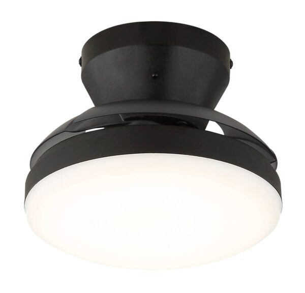 GLOBO LED-Deckenventilator schwarz Rauch transparent H/D: ca. 15,5x38 cm max. 15 W – Bild 5