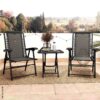Outsunny Balkonmöbel-Set schwarz Netzstoff B/H/L: ca. 61x91x65 cm – Bild 5