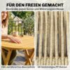 Outsunny Balkonmöbel-Set natur Kunststoff B/H/L: ca. 48x88x55,5 cm – Bild 4