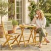 Outsunny Balkonmöbel-Set natur Kunststoff B/H/L: ca. 48x88x55,5 cm – Bild 5