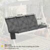 Outsunny Bankauflage dunkelgrau Baumwolle B/H/L: ca. 100x10x150 cm – Bild 3
