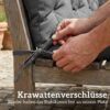 Outsunny Bankauflage dunkelgrau Baumwolle B/H/L: ca. 100x10x150 cm – Bild 4