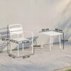 Outsunny Balkonmöbel-Set weiß Glas B/H/L: ca. 58x82x55 cm – Bild 3