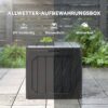Outsunny Auflagenbox schwarz Kunststoff B/H/L: ca. 45x53x56 cm Outsunny Auflagenbox schwarz Kunststoff B/H/L: ca. 45x53x56 cm – Bild 2