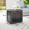 Outsunny Auflagenbox schwarz Kunststoff B/H/L: ca. 45x53x56 cm Outsunny Auflagenbox schwarz Kunststoff B/H/L: ca. 45x53x56 cm – Bild 3