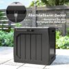 Outsunny Auflagenbox schwarz Kunststoff B/H/L: ca. 45x53x56 cm Outsunny Auflagenbox schwarz Kunststoff B/H/L: ca. 45x53x56 cm – Bild 5