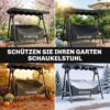 Outsunny Gartenschaukel-Abdeckung schwarz Polyester B/H/L: ca. 76x81x185 cm Outsunny Gartenschaukel-Abdeckung schwarz Polyester B/H/L: ca. 76x81x185 cm – Bild 4
