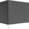 Outsunny Gartenmöbel-Abdeckung schwarz Kunststoff B/H/L: ca. 155x150x215 cm – Bild 3