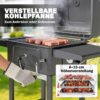 Outsunny Grill Metall B/H/L: ca. 65x115x112 cm – Bild 5