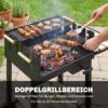 Outsunny Grill Holz B/H/L: ca. 58x82x99,5 cm – Bild 5