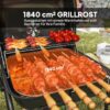Outsunny Grill Stahl B/H/L: ca. 54x91x98 cm – Bild 3