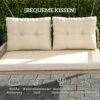 Outsunny Hollywoodschaukel natur Rattan B/H/L: ca. 66x44x115 cm Outsunny Hollywoodschaukel natur Rattan B/H/L: ca. 66x44x115 cm – Bild 2