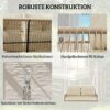 Outsunny Hollywoodschaukel natur Rattan B/H/L: ca. 66x44x115 cm Outsunny Hollywoodschaukel natur Rattan B/H/L: ca. 66x44x115 cm – Bild 5