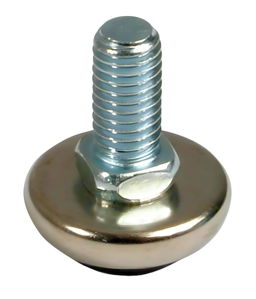 Gedotec Verstellschraube GROUNDER aus Stahl, M10 x 18 mm Ø 30 mm